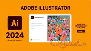 Adobe Illustrator 2024 - 12 Meseci